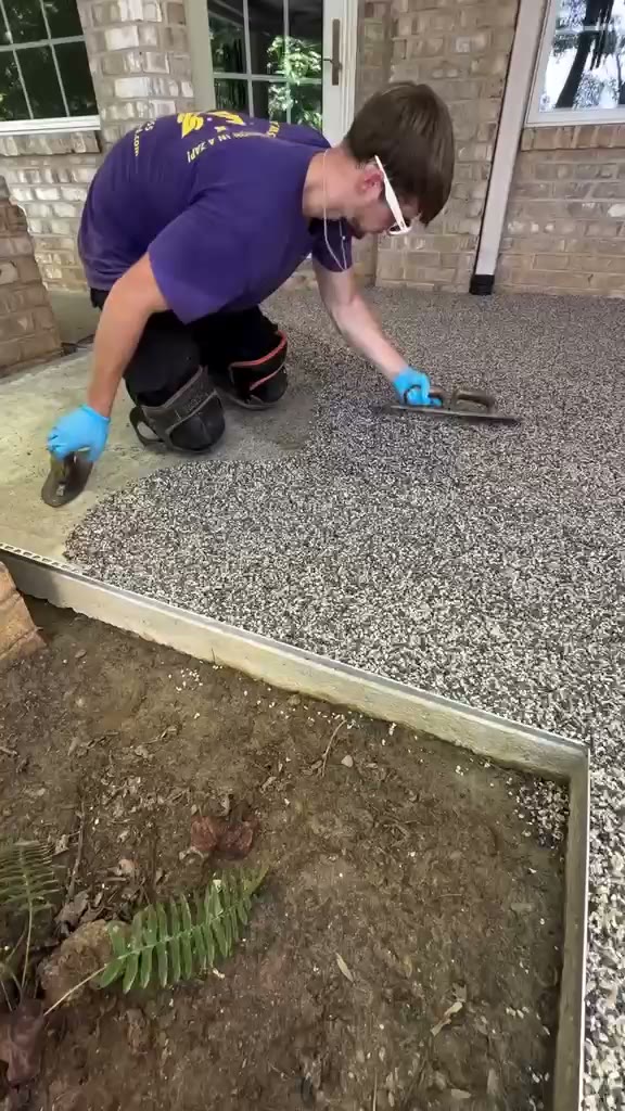 Instalación de piso drenante